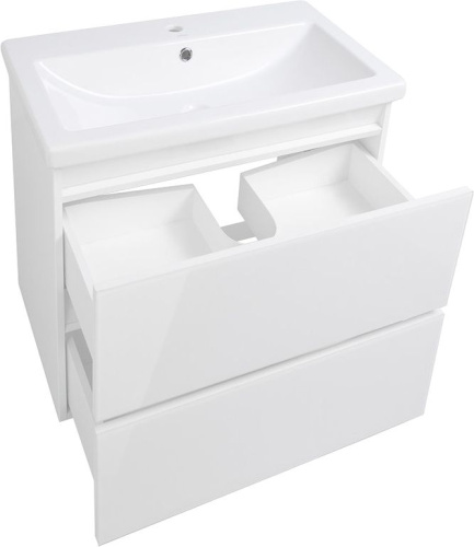 Мебель для ванной Style Line Даймонд 70 Люкс Plus подвесная, белая фото 4