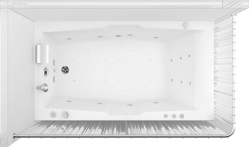 Карниз для ванны Aquanet Г-образный карниз 190 см фото 4