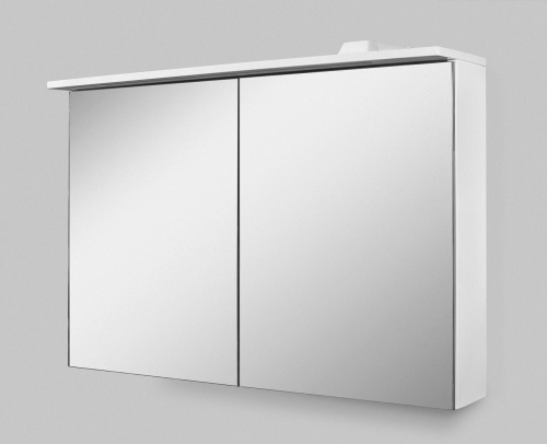 Зеркало-шкаф AM.PM Spirit V2.0 100 с LED-подсветкой, белый глянец фото 2