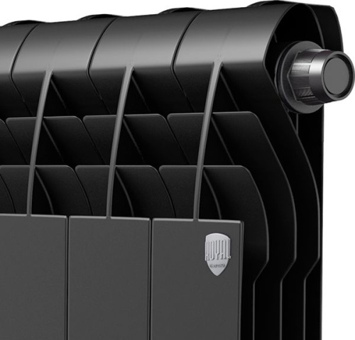 Радиатор биметаллический Royal Thermo BiLiner 350 Noir Sable VR, 4 секции фото 2
