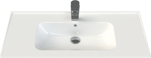Мебель для ванной Opadiris Порто 100 белая, хром фото 9