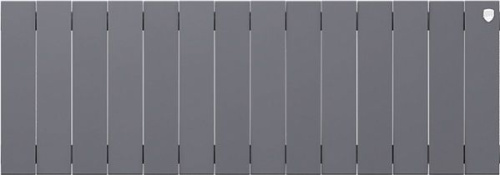Радиатор биметаллический Royal Thermo Piano Forte 300 silver satin, 14 секций фото 2