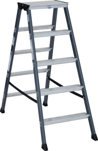 Стремянка Krause Monto SePro D 125828 5 ступеней, двусторонняя Стремянка Krause Monto SePro D 125828 5 ступеней, двусторонняя