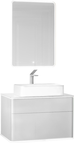 Мебель для ванной Jorno Pastel 80 французский серый фото 3