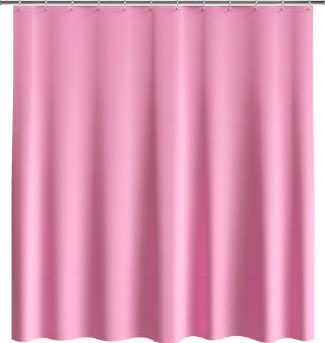 Штора для ванной Fora 001-В 180х180 см, розовая