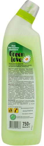 Универсальное моющее средство Green Love Гель для чистки унитазов, 750 мл фото 3