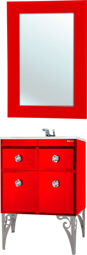 Мебель для ванной Bellezza Луссо 65 красная фото 5