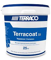 Штукатурка декоративная Terraco Terracoat XL Silicone,зерно 2,5 мм, короед 25кг