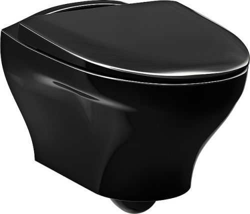 Унитаз подвесной Gustavsberg Estetic Hygienic Flush черный фото 5