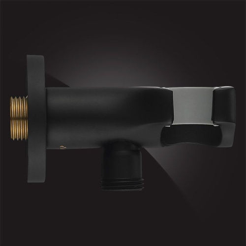 Шланговое подключение Elghansa Shower Hose Outlet WS-6K-Black с держателем для душа фото 2