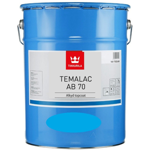 Краска Тиккурила Индастриал «Темалак АБ 70» (Temalac AB 70) алкидная глянцевая для металла (18л) База TVL «Tikkurila Industrial»